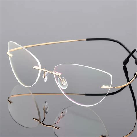 oversized cat eye prescription glasses|rimless cat eye prescription glasses.